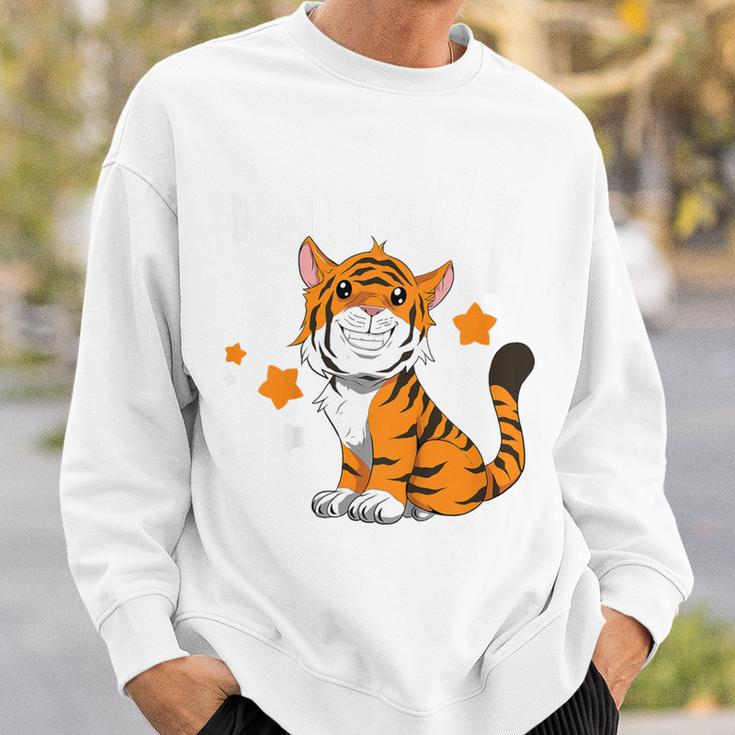 Children's Tiger 4Th Birthday Ich Bin Schon 4 Jahre Alt German Language Sweatshirt Geschenke für Ihn