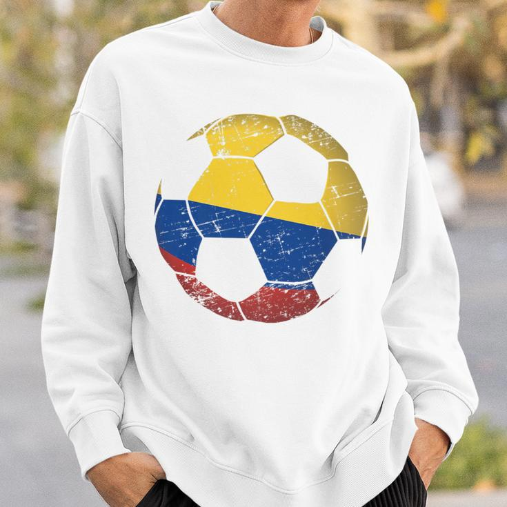 Colombia Soccer Ball Flag Jersey Colombian Football Sweatshirt Gifts for Him