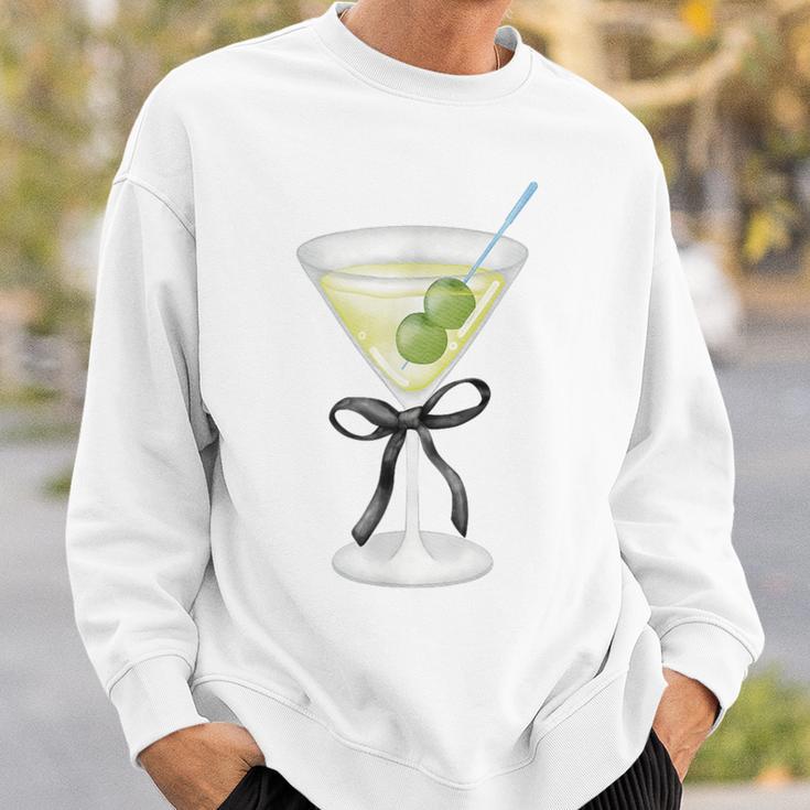 Coquette Bow With Martini Coquette Aesthetic Sweatshirt Gifts for Him