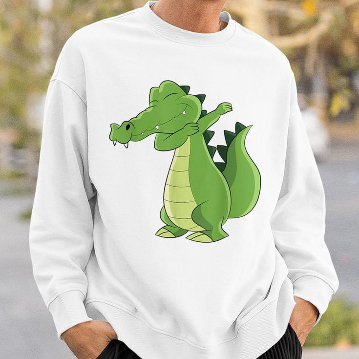 Dabbing Crocodile Dabbendes Crocodile Sweatshirt Geschenke für Ihn