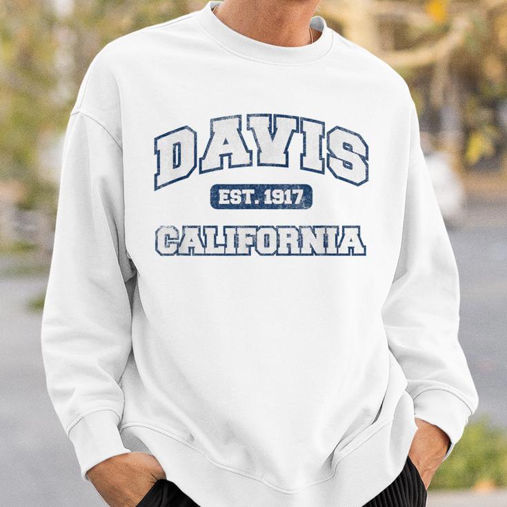 Davis California Varsity Vintage Style Sweatshirt Gifts for Him