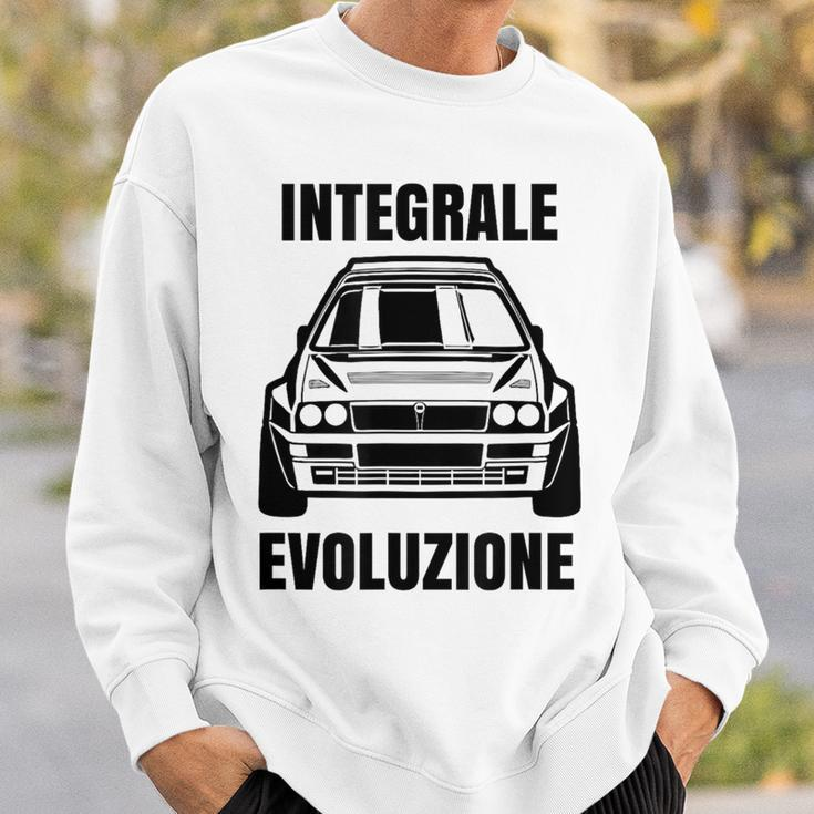 Delta Integrale Evoluzione Rally Auto White S Sweatshirt Geschenke für Ihn