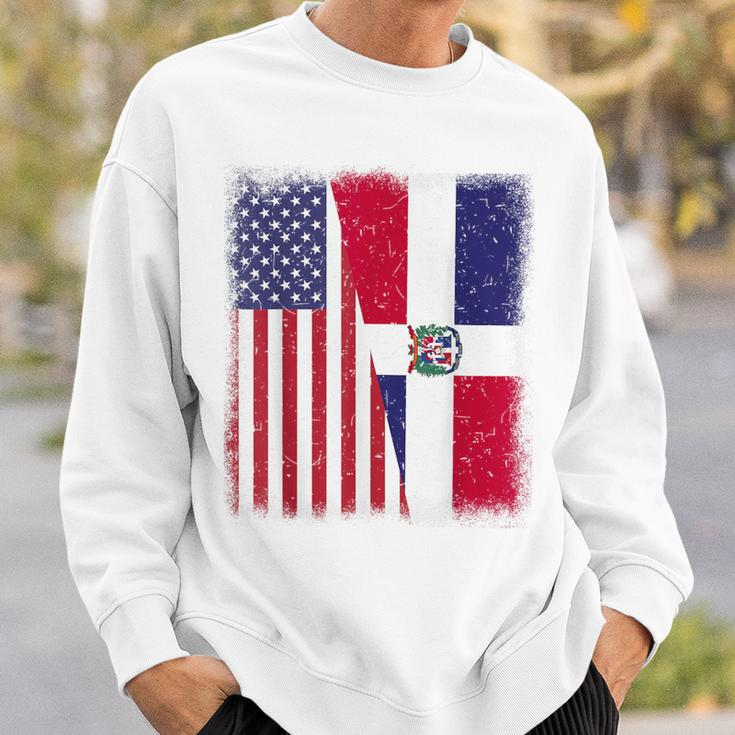 Dominican Republic American Flag Hispanic Heritage Month Kid Sweatshirt Gifts for Him