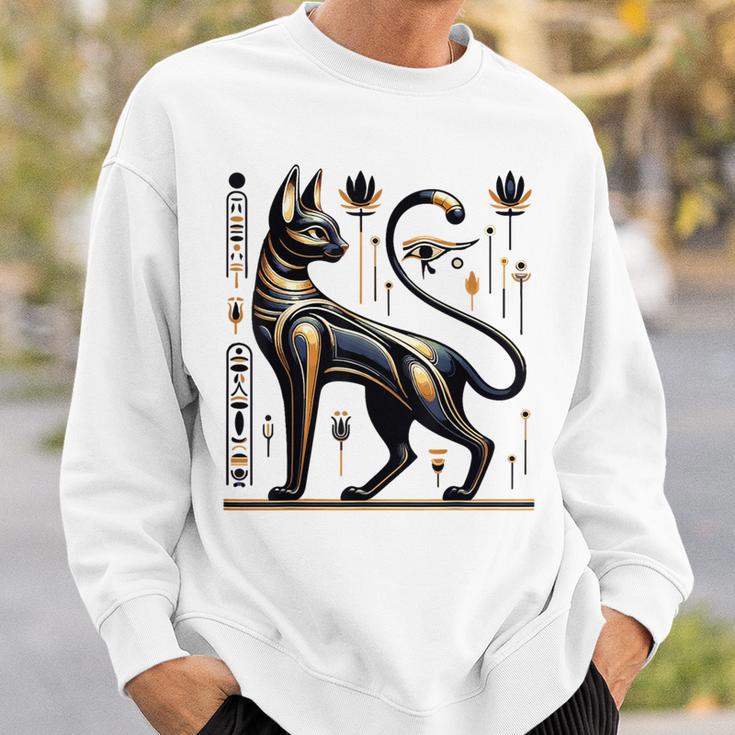 Egyptian Cat Eye Of Ra Vintage Symbol Ancient Egypt Sweatshirt Gifts for Him