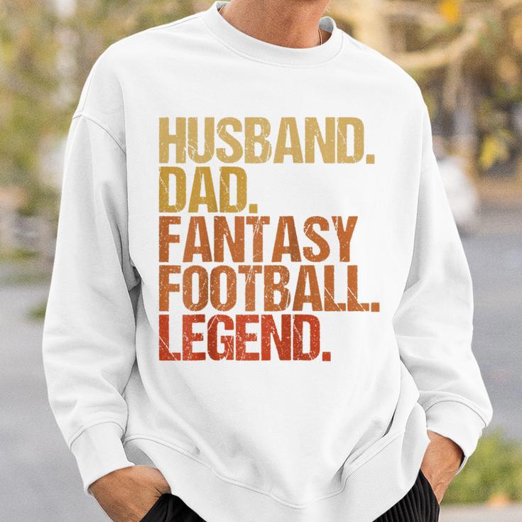 Ehemann Papa Fantasy Football Legend Cooles Ater Herren Raglan Sweatshirt Geschenke für Ihn