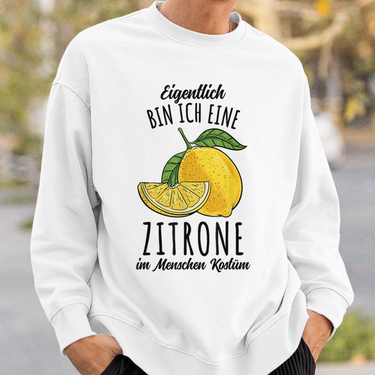 Eigentlich Bin Ich Eine Zitrone Kostüm Sweatshirt Geschenke für Ihn