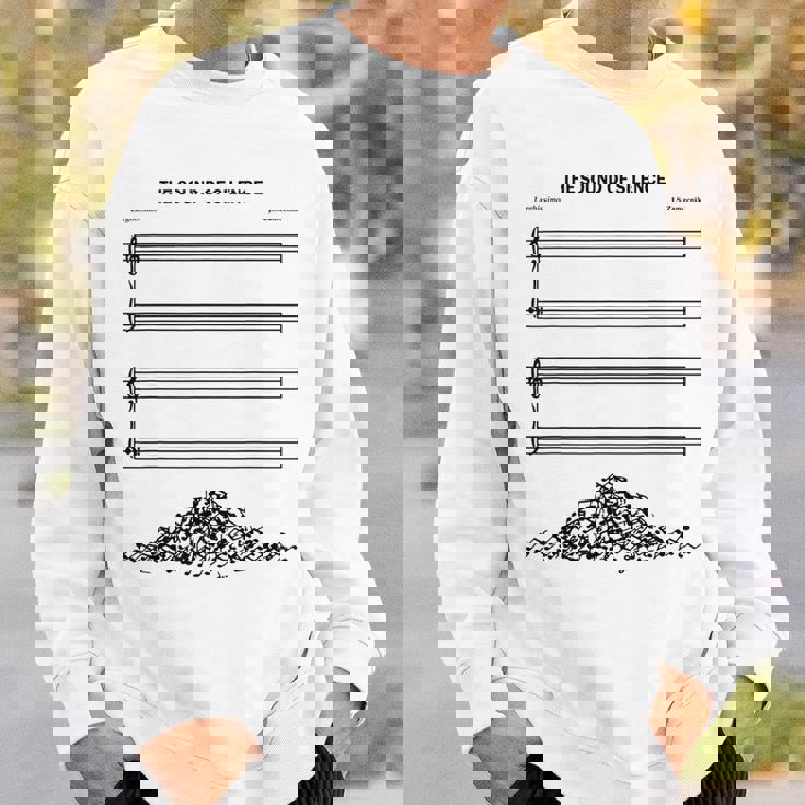 El Sonido Del Silencio Musical Divertido Camisa de entrenamiento Regalos para él