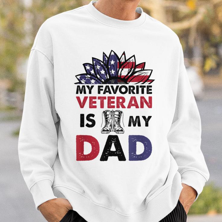 Father Veterans Day My Favorite Veteran Is My Dad Proud Kids Sweatshirt Gifts for Him