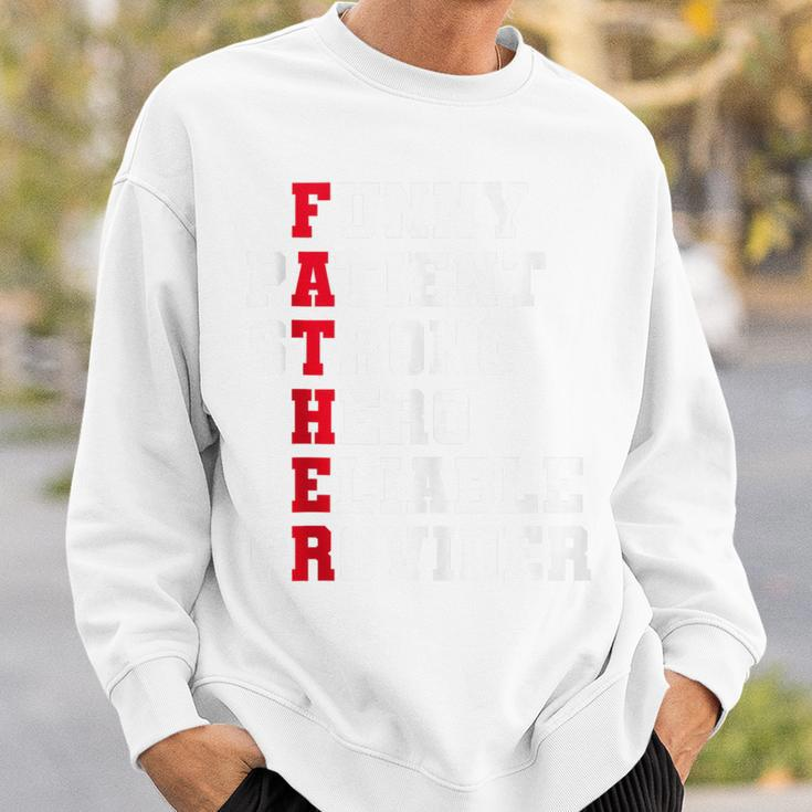 Fathers Day Daddy Strong Birthday Hero Daddy Dad Sweatshirt Gifts for Him