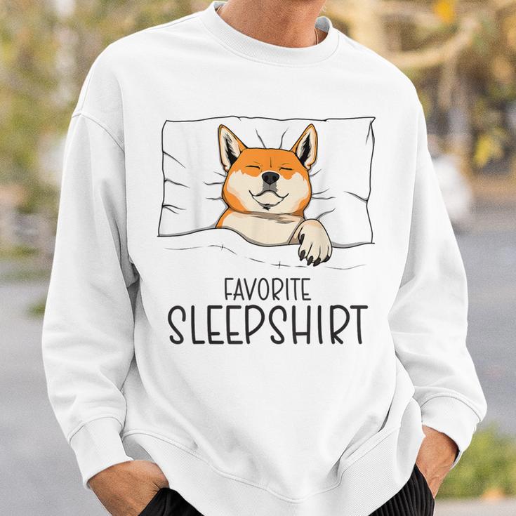 Favorite Sleep Napping Dog Shiba Inu Pajama Sweatshirt Gifts for Him