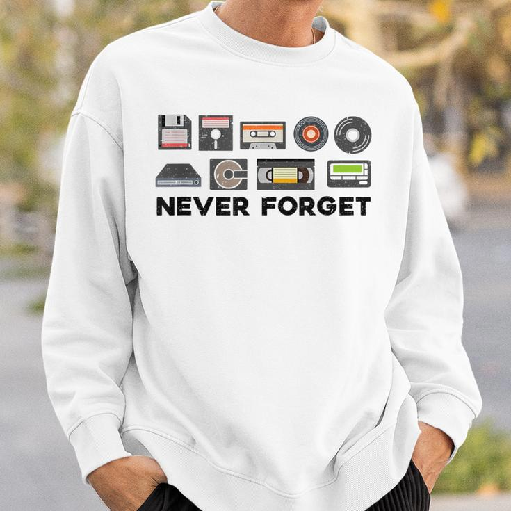 Never Forget Old Vintage Technology Sweatshirt Gifts for Him