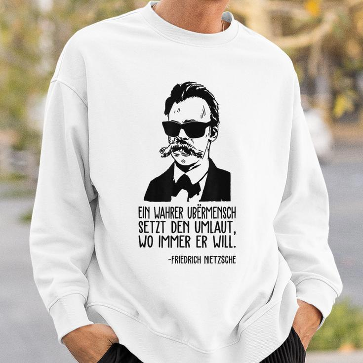 Friedrich Nietzsche Philosophie Deutscher Philosopher Gray Sweatshirt Geschenke für Ihn