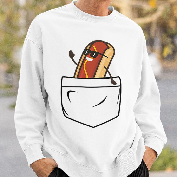 Hotdog In A Pocket Meme Grill Cookout Barbecue Joke Sweatshirt Gifts for Him