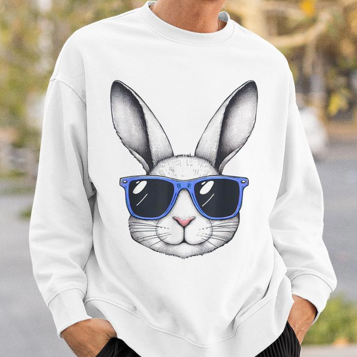 Rabbit Bunny Face Sunglasses Easter For Boys Men Sweatshirt Gifts for Him
