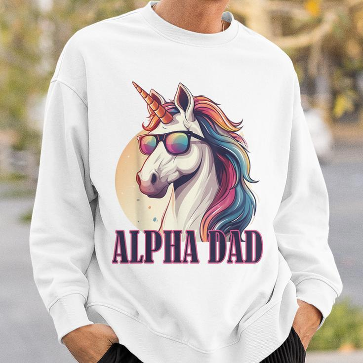 Unicorn Dad Laufey Father's Day Christmas Husband Sweatshirt Gifts for Him