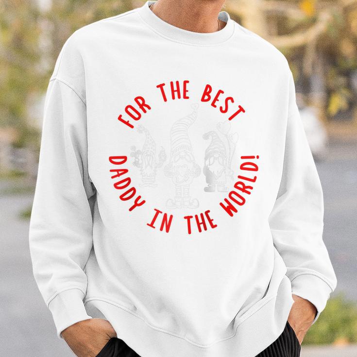 Für Den Besten Daddy Der Weltalentinszwerge Für Papa Raglan Sweatshirt Geschenke für Ihn