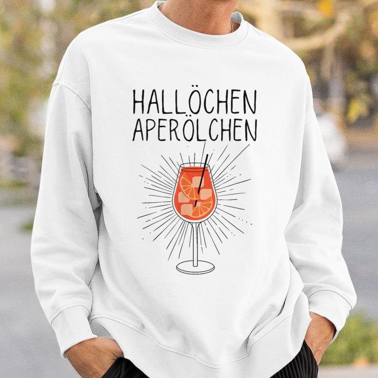 Hallöchen Aperölchen Spritz Carnival Party White Sweatshirt Geschenke für Ihn