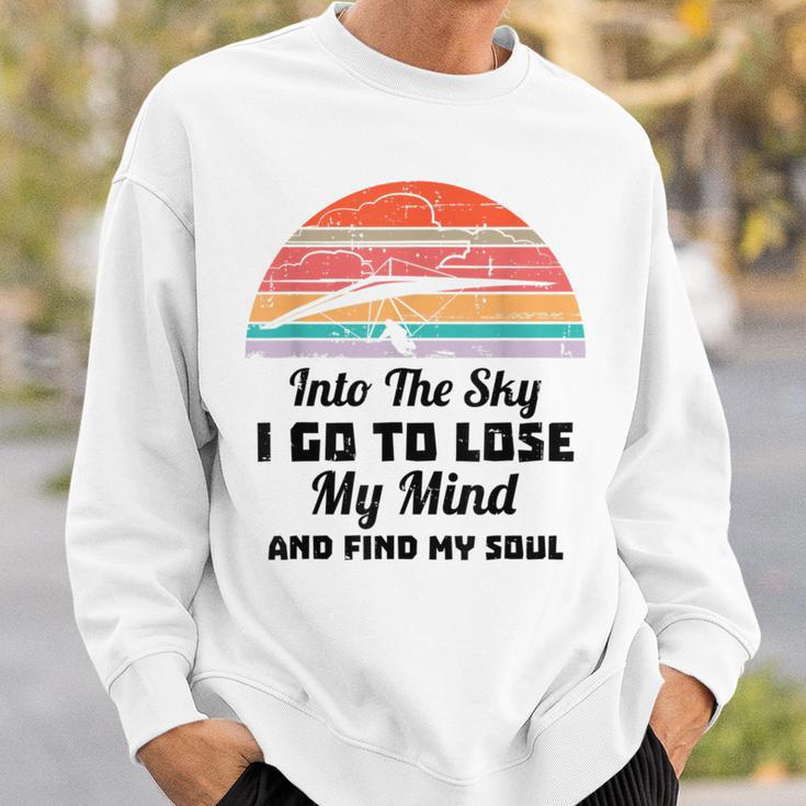 Hang Gliding Into The Sky I Go To Find My Soul Sweatshirt Gifts for Him