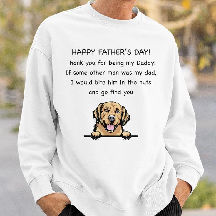 Happy Father's Day Thank You For Being My Daddy Dog Lovers Sweatshirt Gifts for Him