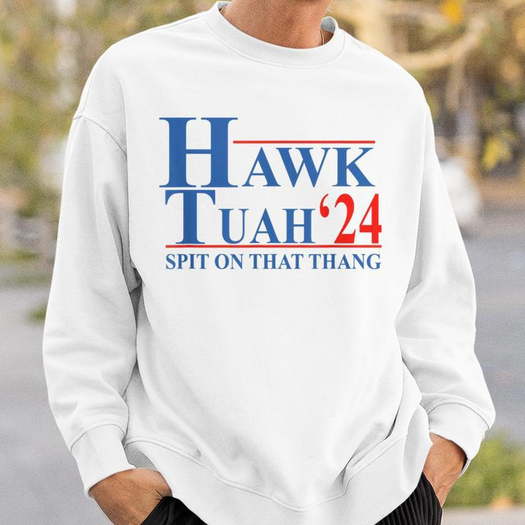 Hawk Tuah Hawk Tuah Spit On That Thang Sweatshirt Gifts for Him