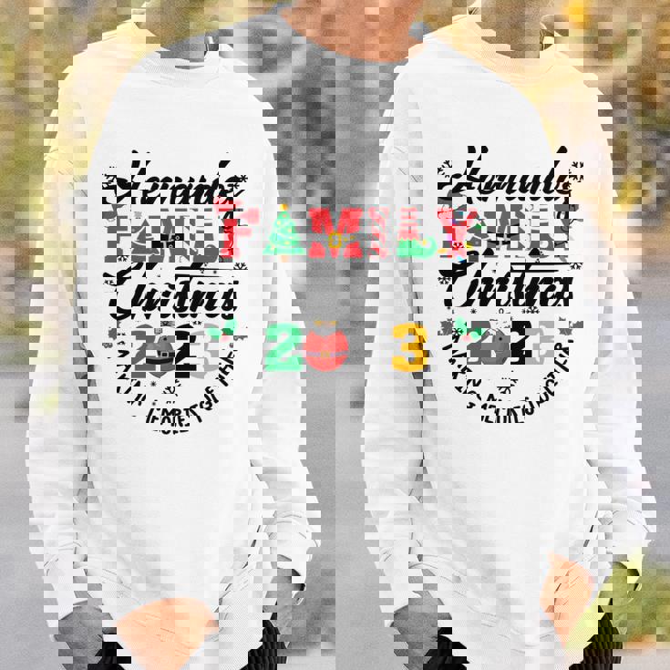 Hernandez Family Name Christmas Matching Surname Xmas Sweatshirt Gifts for Him