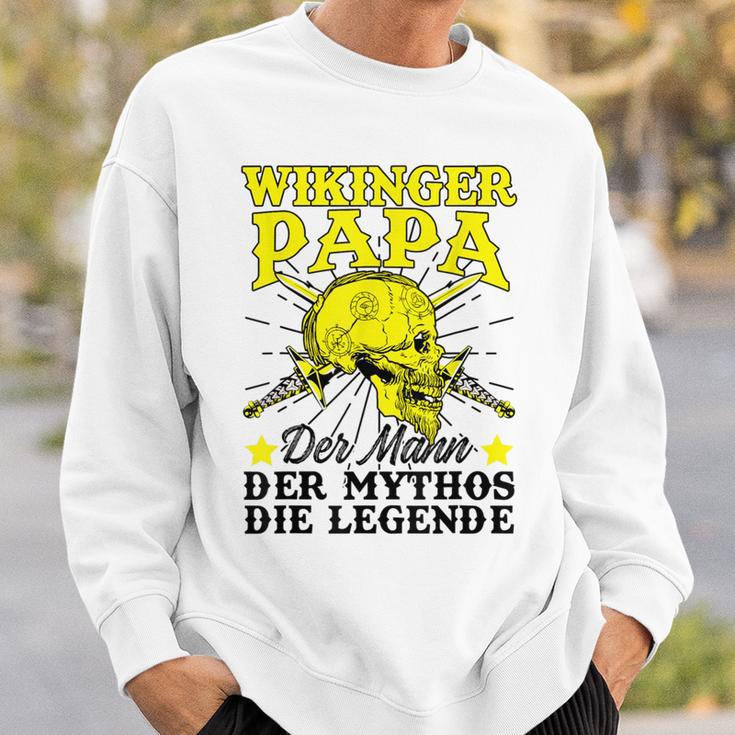 Herren Wikinger Papaateratertag Mann Mythos Legendeiking Sweatshirt Geschenke für Ihn