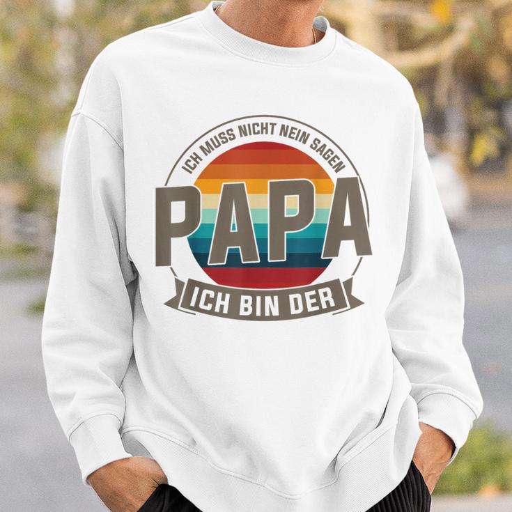 Ich Bin Der Papa Papa Familie Sweatshirt Geschenke für Ihn