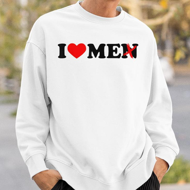 Ich Liebe Männer Ohne Das N Herz Herren Mit Durchstrichenem N Sweatshirt Geschenke für Ihn
