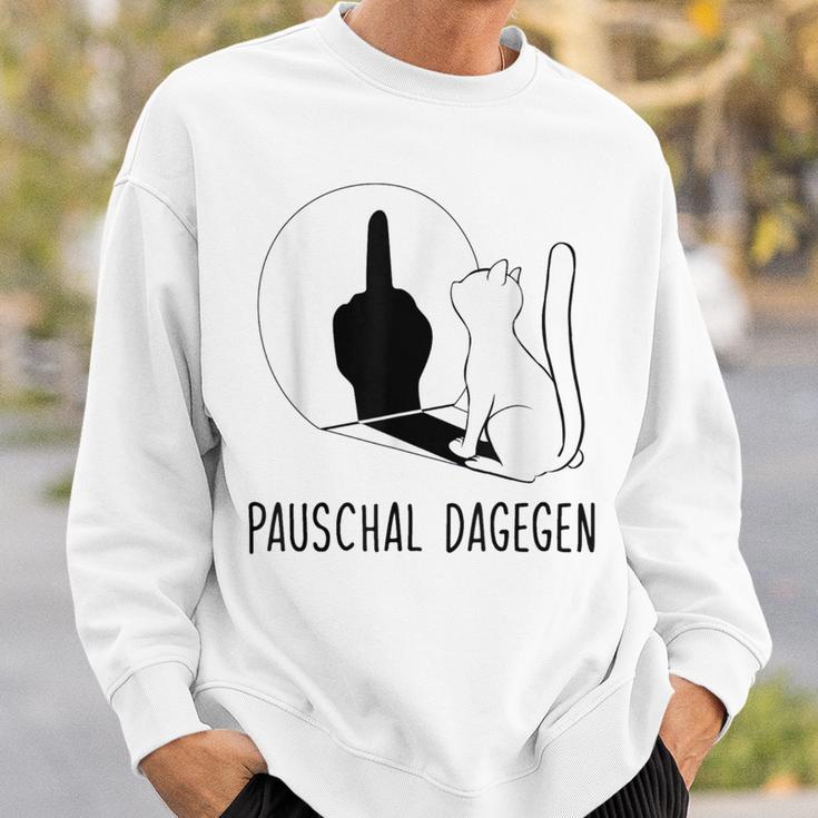 Ich Muss Gar Nix Cat Pauschal Daggen Sweatshirt Geschenke für Ihn