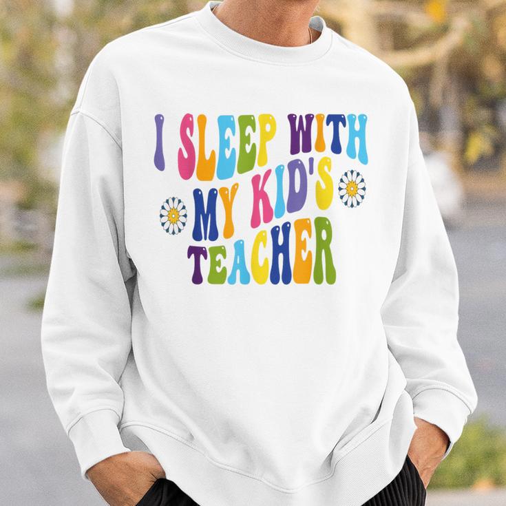 Ich Schlafe Mit Dem Lehrer Meines Kindes Humor Homeschool Papa Ehemann Sweatshirt Geschenke für Ihn