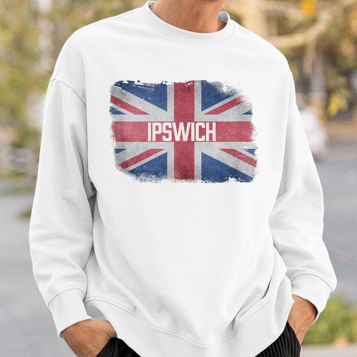 Ipswich United Kingdom British Flag Vintage Uk Souvenir Sweatshirt Gifts for Him