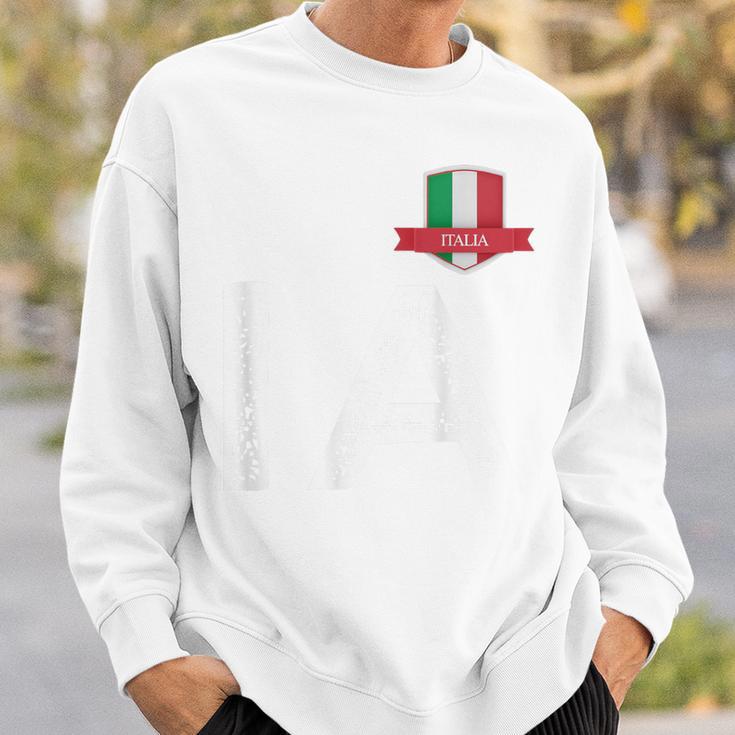 Italienische Flagge Buchstabe I Und A Italien Italia Rot Sweatshirt Geschenke für Ihn