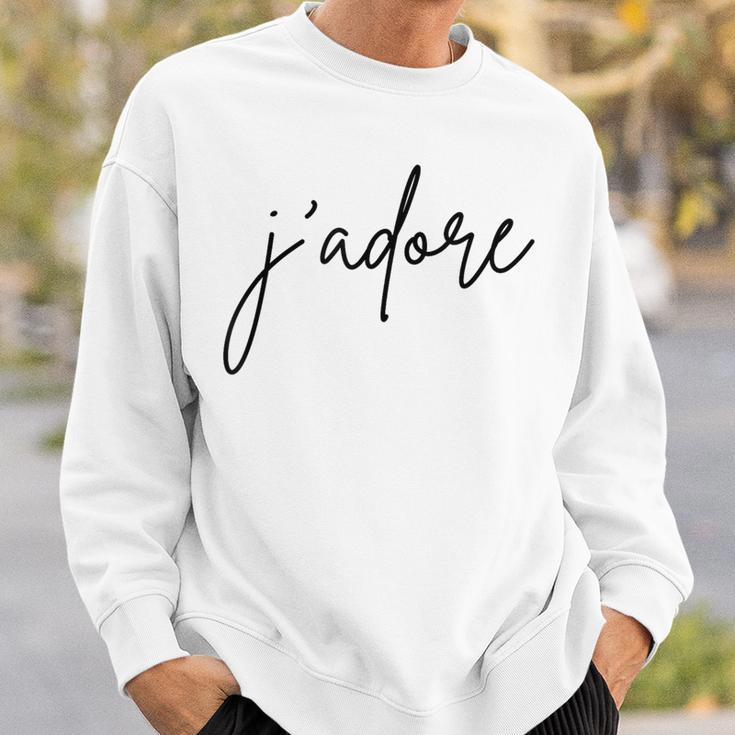 J'adore French Words Sweatshirt Gifts for Him
