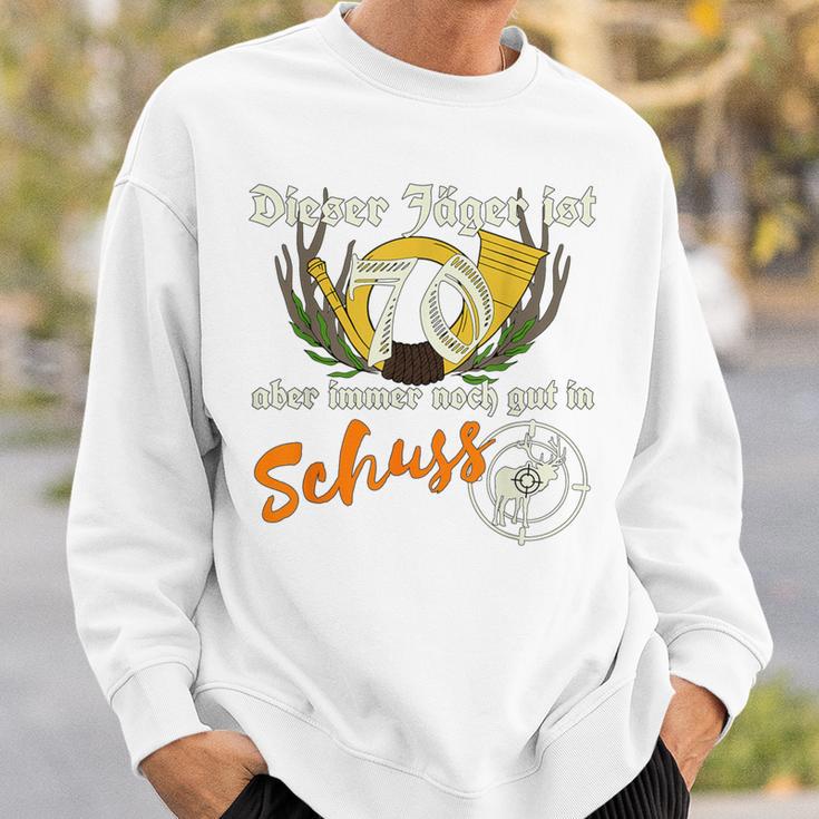 Jäger 70 Gut In Schuss Birthday Hunter Green S Sweatshirt Geschenke für Ihn