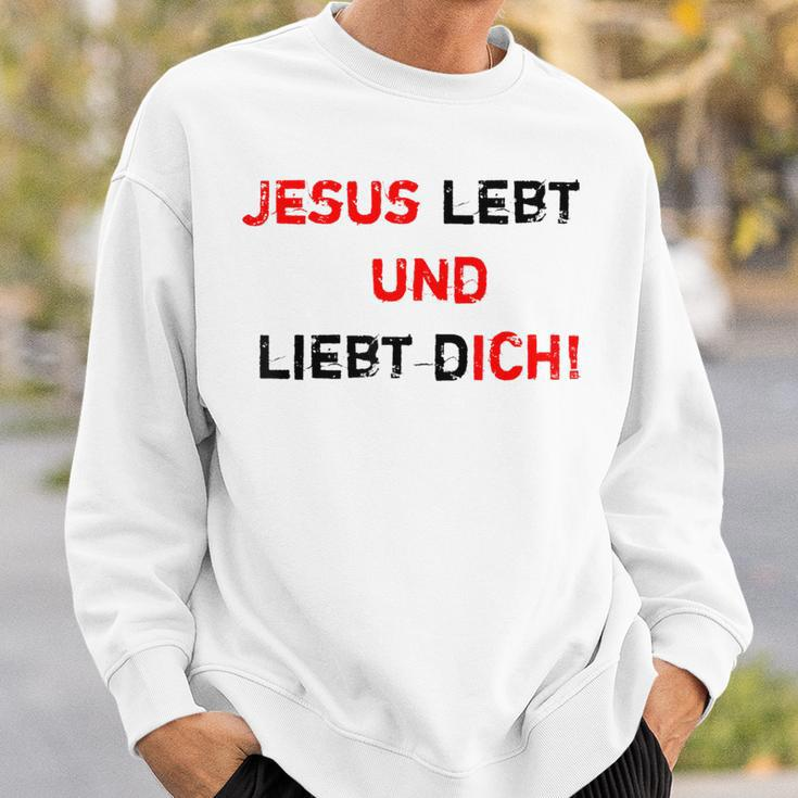 Jesus 4M3 Jesus Leben Und Liebe Dich Glaube Hope Love Sweatshirt Geschenke für Ihn