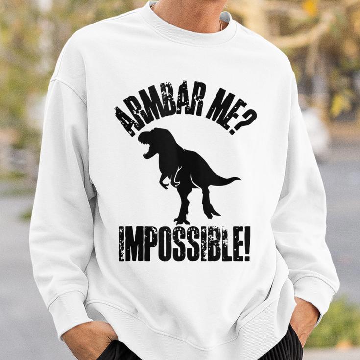 Jiu-JitsuRex Armbar Me Bjj Dinosaur Humor Sweatshirt Gifts for Him