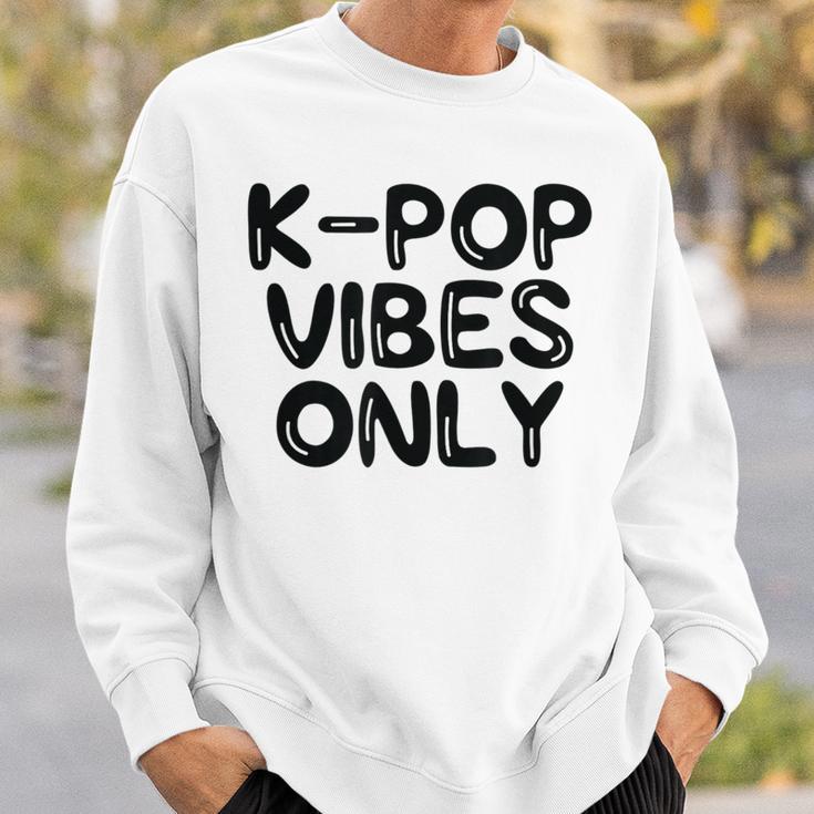 K-Pop Vibes Only Kpop Love Korean Merchandise Sweatshirt Gifts for Him