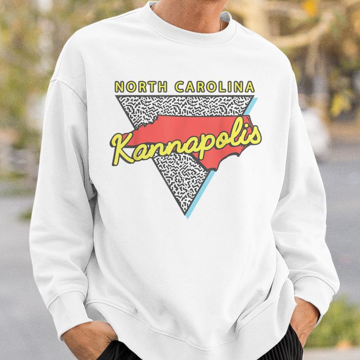 Kannapolis North Carolina Retro Triangle Nc City Sweatshirt Gifts for Him
