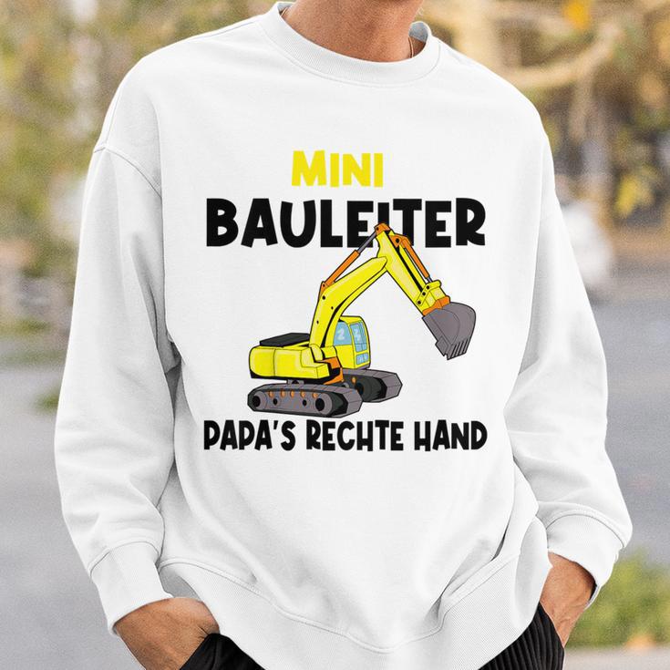 Kinder Kinder Bauherr Jungs Junge Papa's Rechte Hand Mini Bauleiter Sweatshirt Geschenke für Ihn