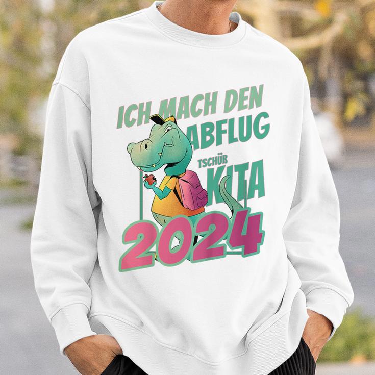 Kinder Ich Mach Den Abflug 2024 Schulkind Einschulung Schule Sweatshirt Geschenke für Ihn