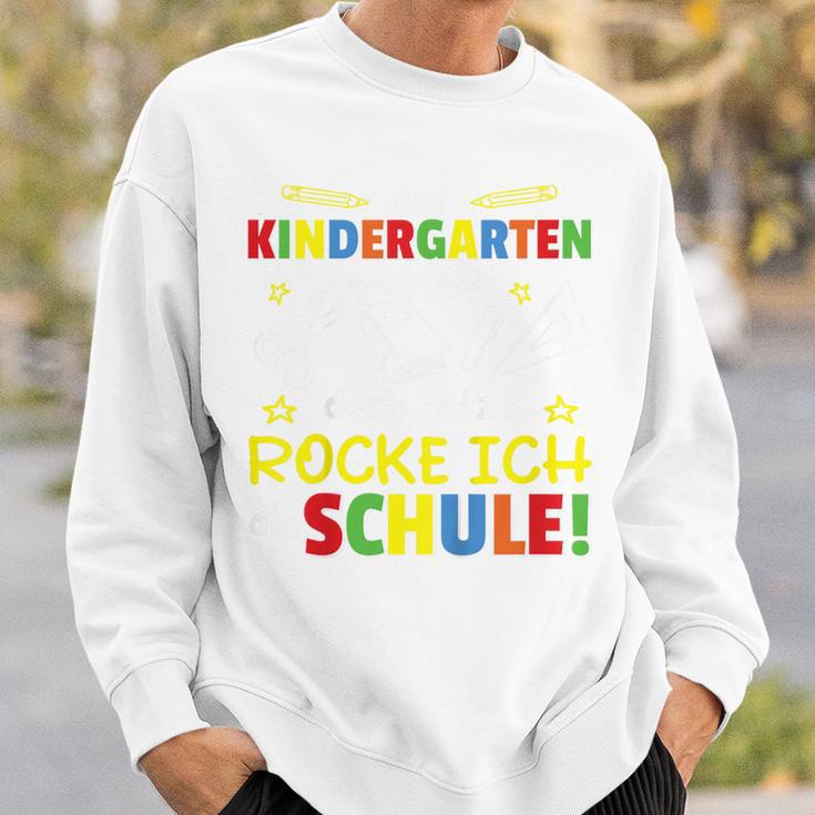 Kindergarten Abschied Jetzt Rocke Ich Die Schule Kindergarten Farewell Sweatshirt Geschenke für Ihn