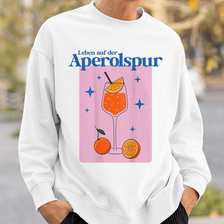 Leben Auf Der Aperolspur Hallöchen Aperölchen Spritz Stars Sweatshirt Geschenke für Ihn