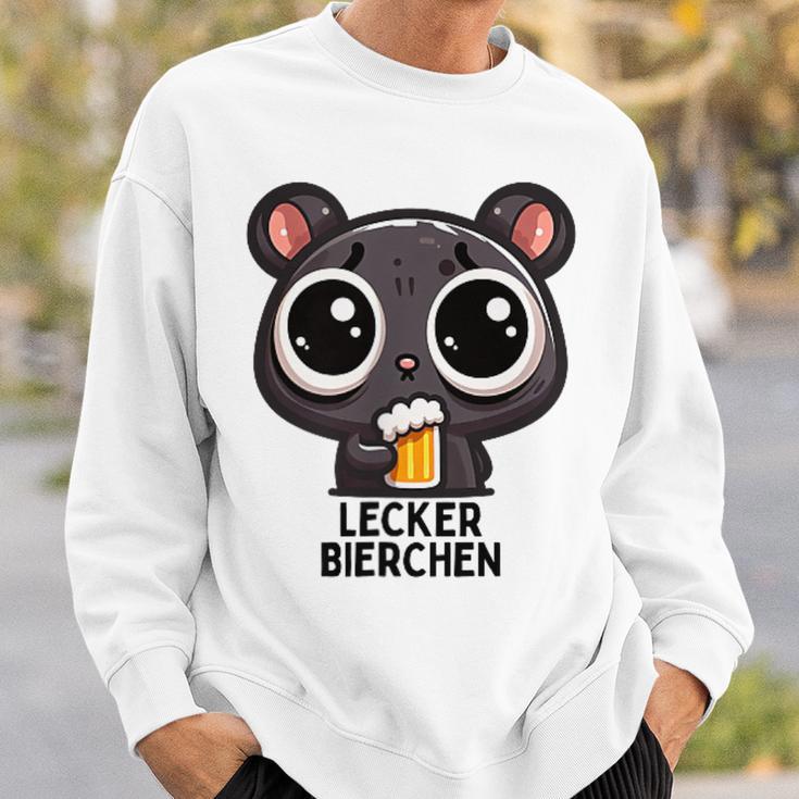 Lecker Bierchen Sad Hamster Meme Sweatshirt Geschenke für Ihn