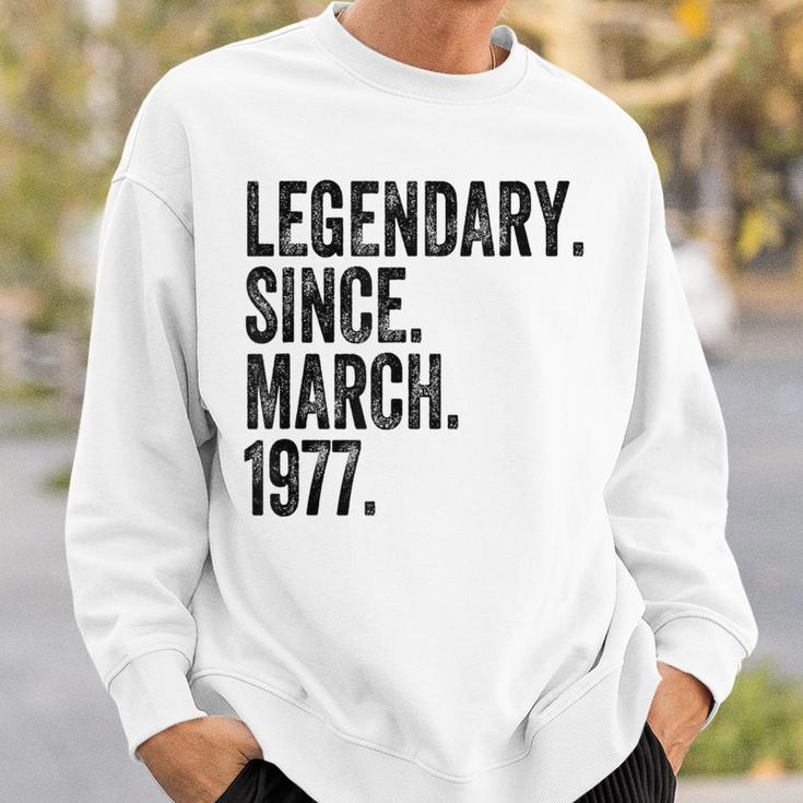 Legendary Since March 1977 Sweatshirt Gifts for Him