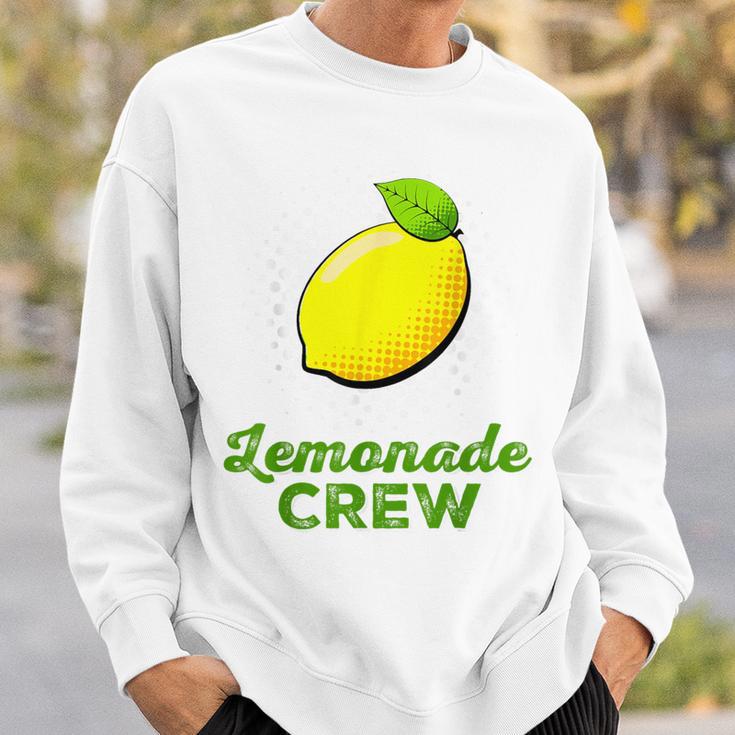 Lemonade Stand Crew And Boss Lemon Juice Summer Yellow Sweatshirt Gifts for Him