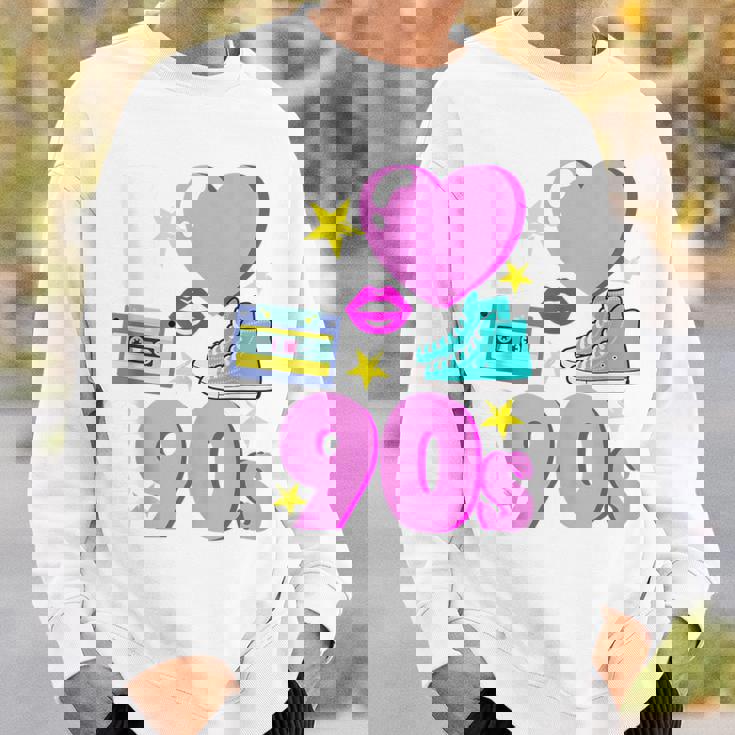 I Love The 90S Disco Retro Regalo Nacido En Los 90 Sin Mangas Camisa de entrenamiento Regalos para él