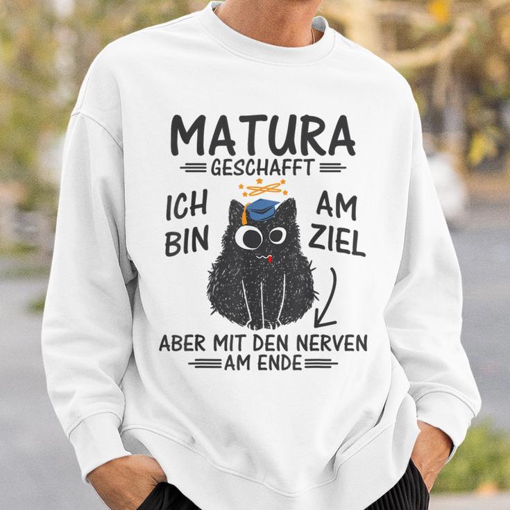 Matura Abschluss Katze Matura Abschied Matura Geschafft Sweatshirt Geschenke für Ihn