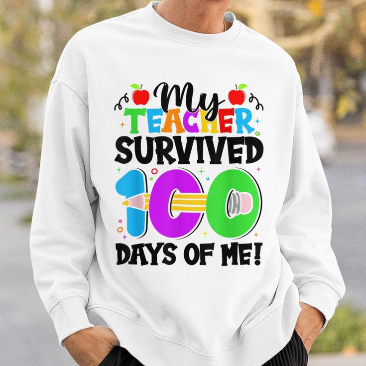 Meine Schüler Haben 100 Tage Meines 100 Schultages Überlebt Sweatshirt Geschenke für Ihn
