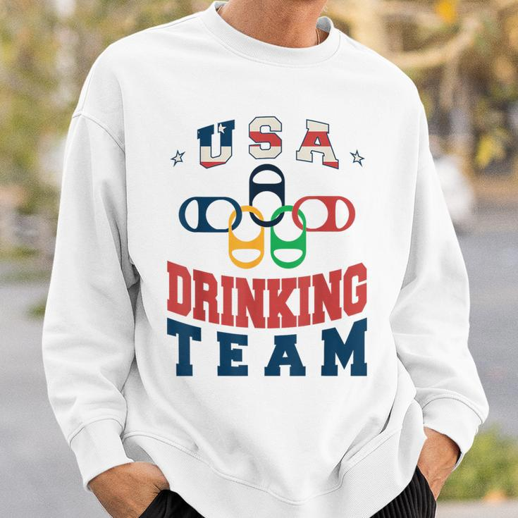 Merica Usa Drinking Team Patriotic Usa America Sweatshirt Gifts for Him