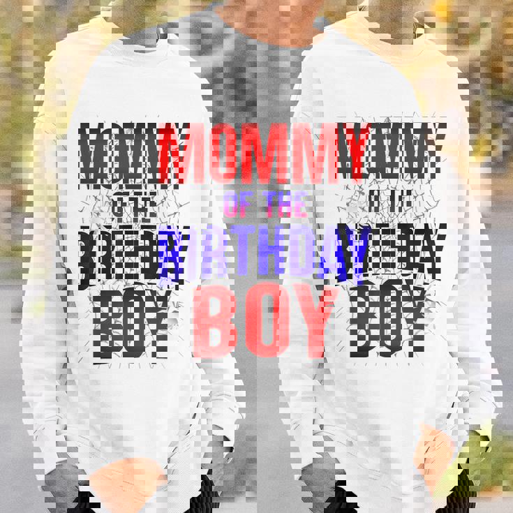 Mommy Of The Birthday Spider Web Boy Family Matching Sweatshirt Gifts for Him
